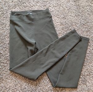 Little Bipsey Girls Size 9-10 Olive Green Ribbed Leggings Excellent Condition